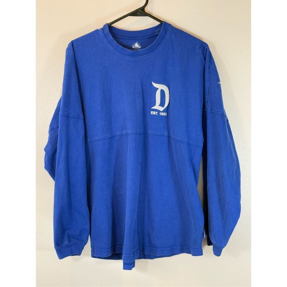 Disneyland Blue Sparkly Spirit Jersey Women's Medium